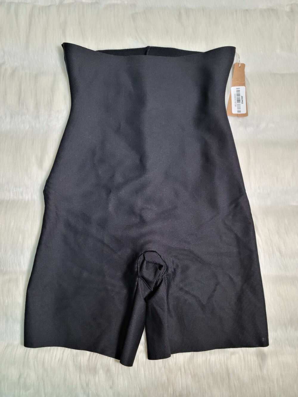 SKIMS Body Core Sculpt High Waisted Mid Thigh Shorts Black Onyx Women XL NEW